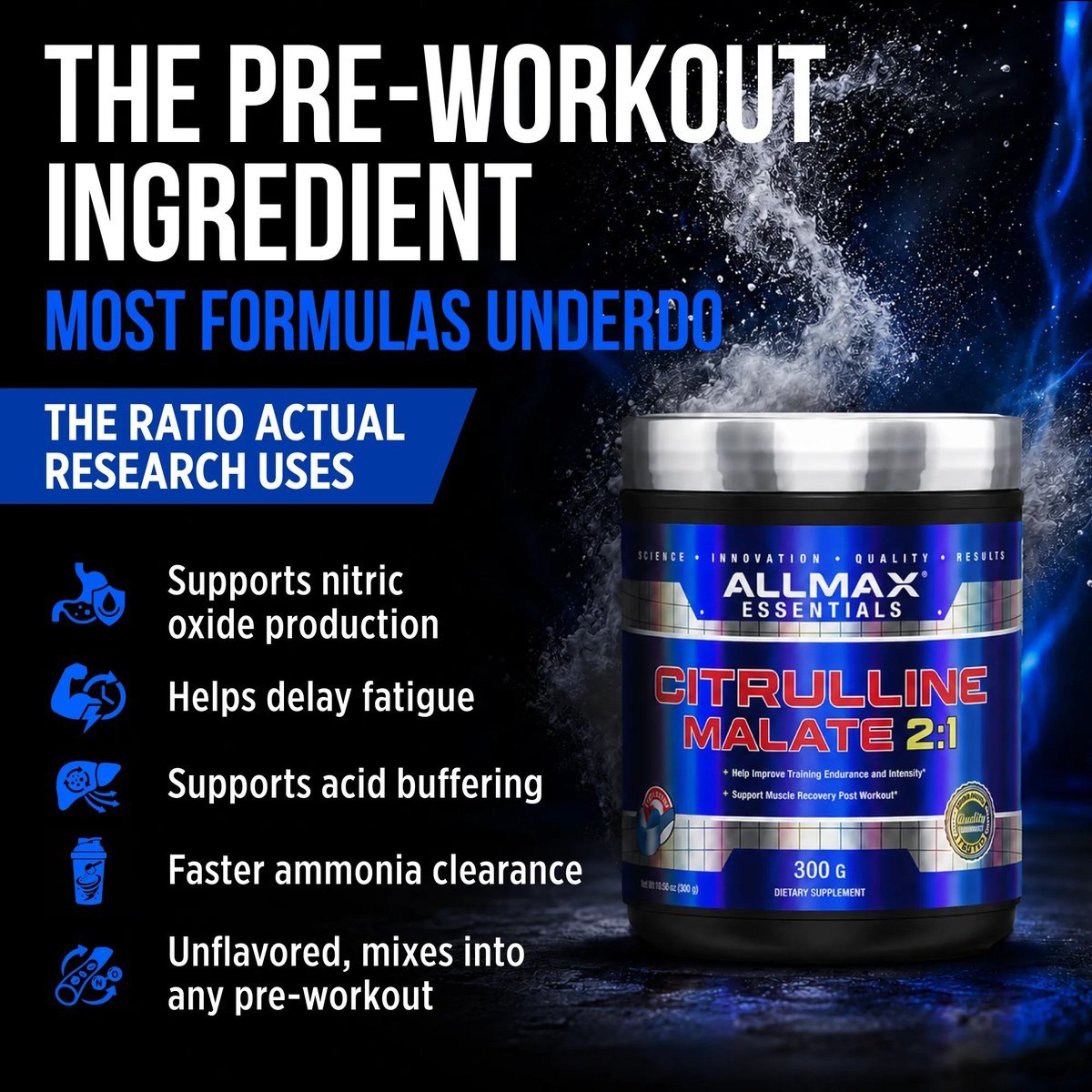 Sitrullin Allmax Citrulline Malate 300 g — foto 2