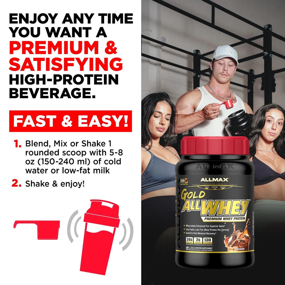 Protein Allmax Gold AllWhey 2,2 kg — foto 5