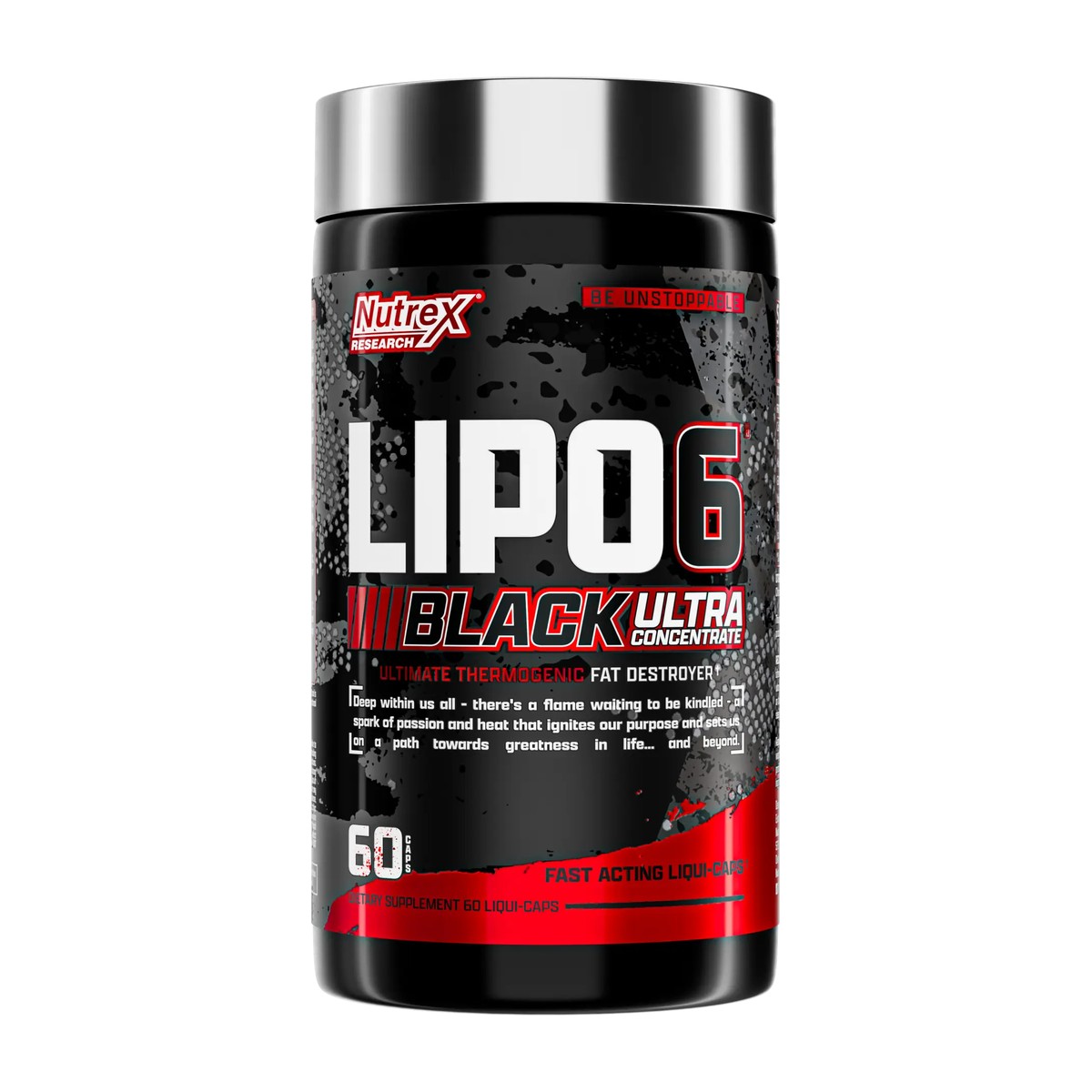 Yog' yoquvchi Nutrex Lipo-6 Black Ultra Concentrate 60 kapsula
