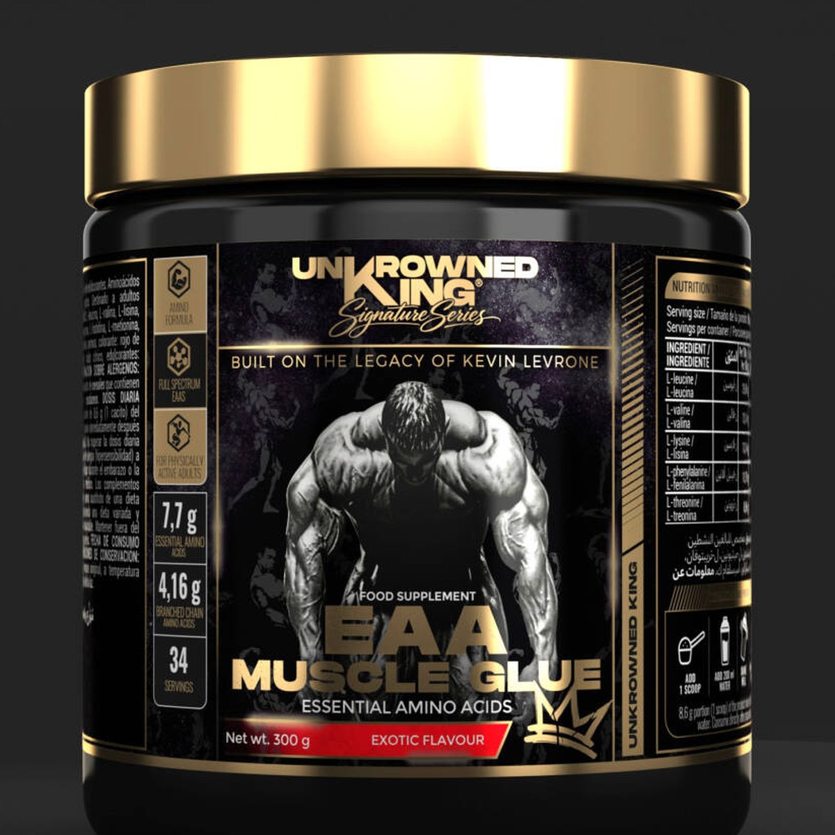 Aminokislotalar Unkrowned King EAA Muscle Glue 300 g — foto 2