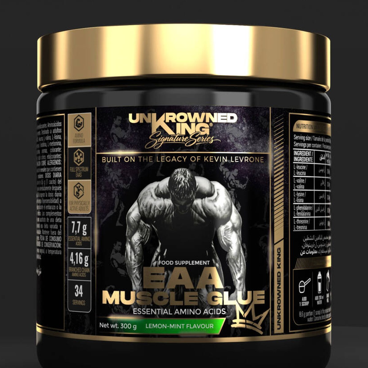 Aminokislotalar Unkrowned King EAA Muscle Glue 300 g — foto 3