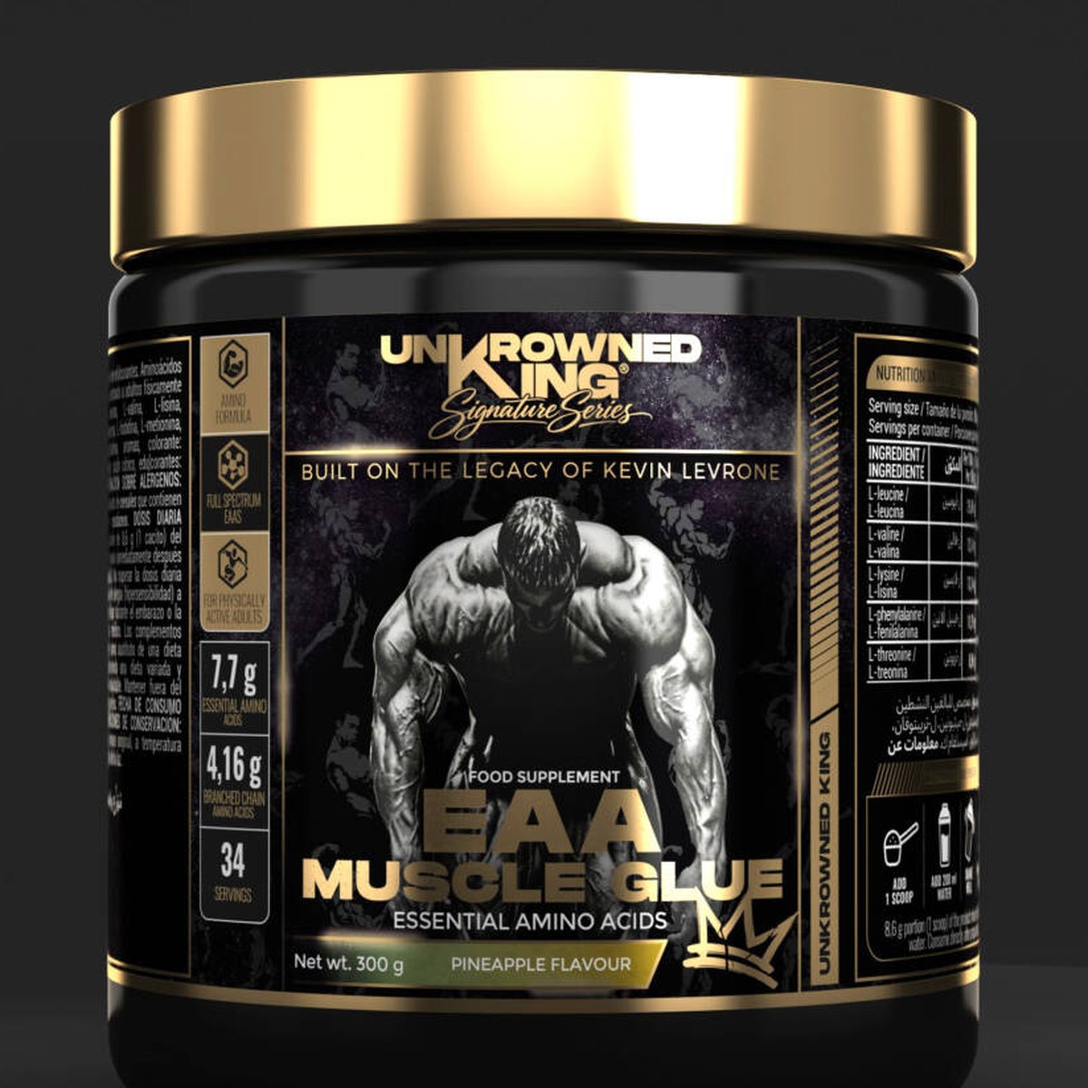 Aminokislotalar Unkrowned King EAA Muscle Glue 300 g — foto 4