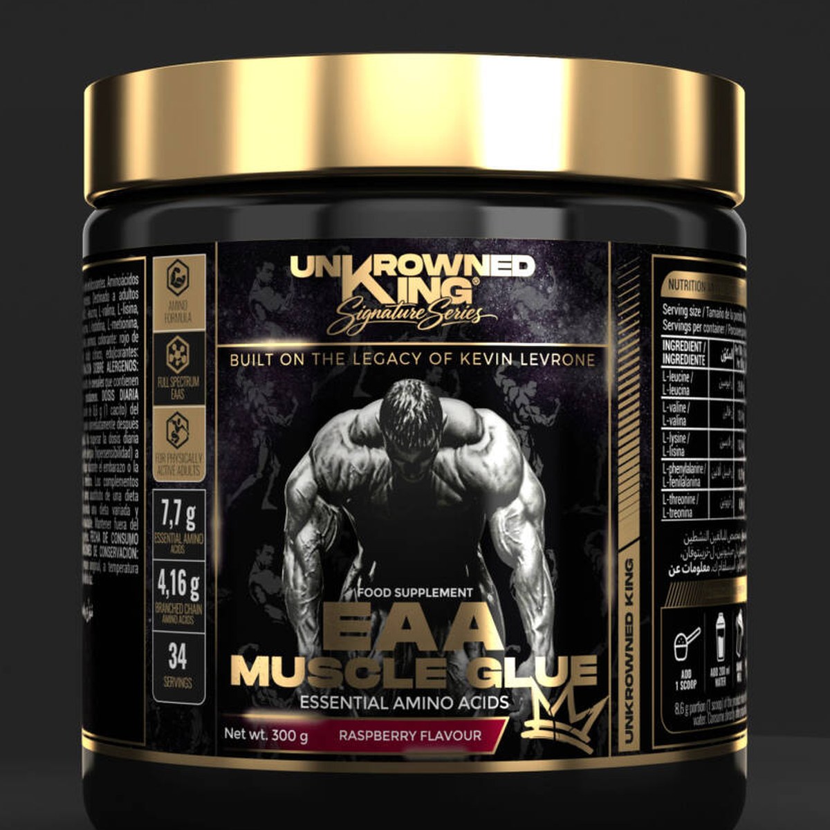 Aminokislotalar Unkrowned King EAA Muscle Glue 300 g — foto 5