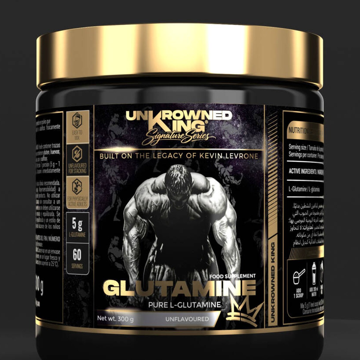 L-глутамин Unkrowned King L-Glutamine 300 г