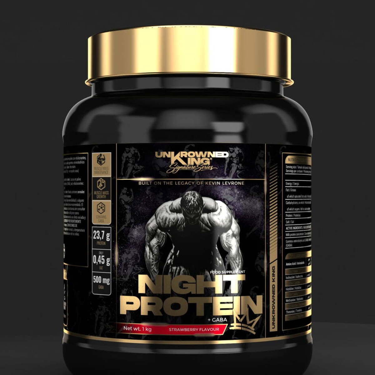 Tungi protein Unkrowned King Night Protein + GABA 1 kg — foto 3