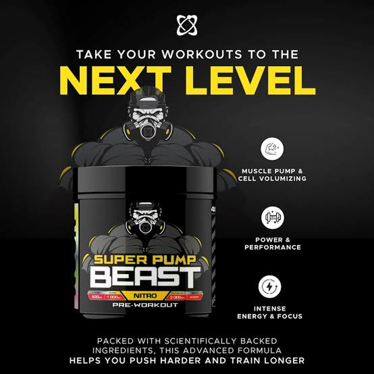 Pretren USN Beast Super Pump 500 g — foto 4